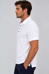 Buki Cinqo Polo - White - Buki - Flyclothing LLC