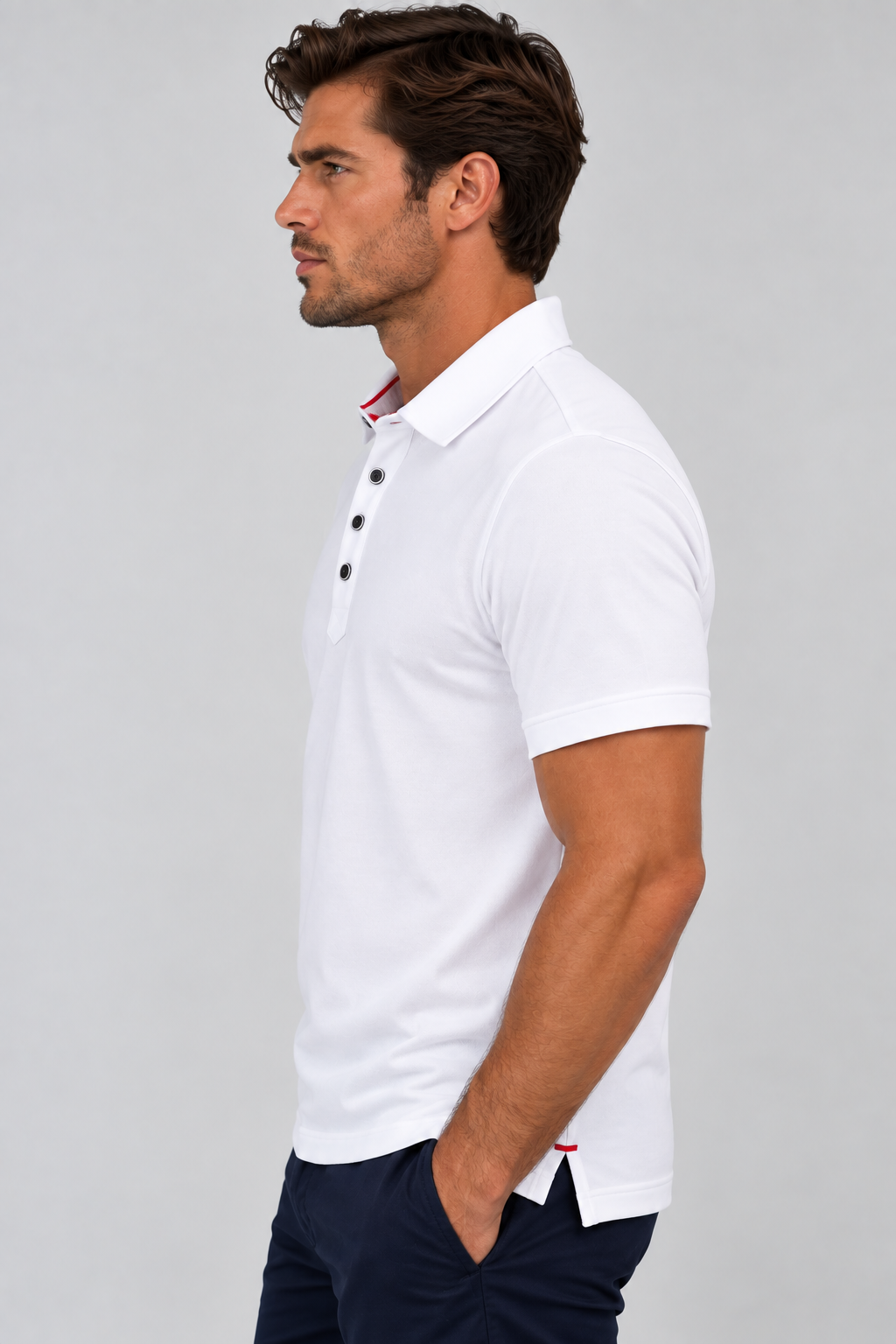 Buki Cinqo Polo - White - Buki - Flyclothing LLC