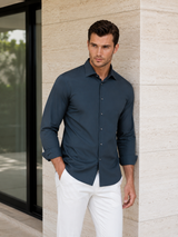 Buki Cinqo 'Single Shot' Long Sleeve Shirt - Blue Night - Buki - Flyclothing LLC