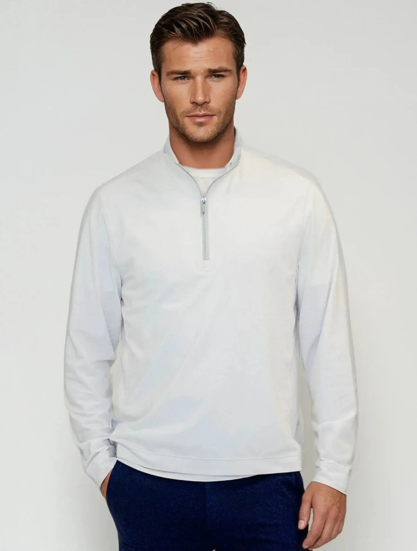 Buki Cinqo Travel Half Zip - White - Buki - Flyclothing LLC