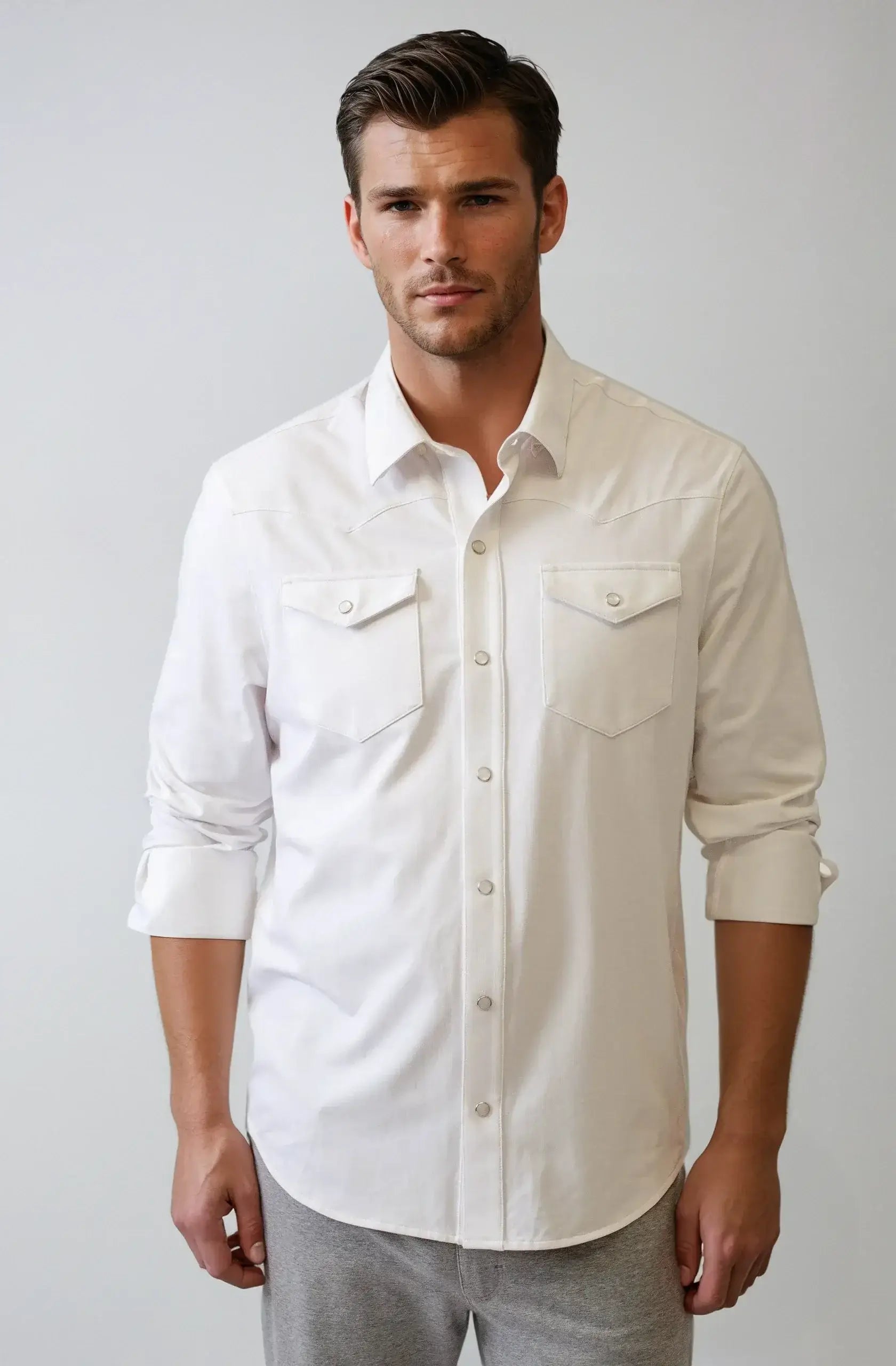 Buki’s Cinqo Western Tech Shirt 2-Pack - Navy/White - Buki - Flyclothing LLC
