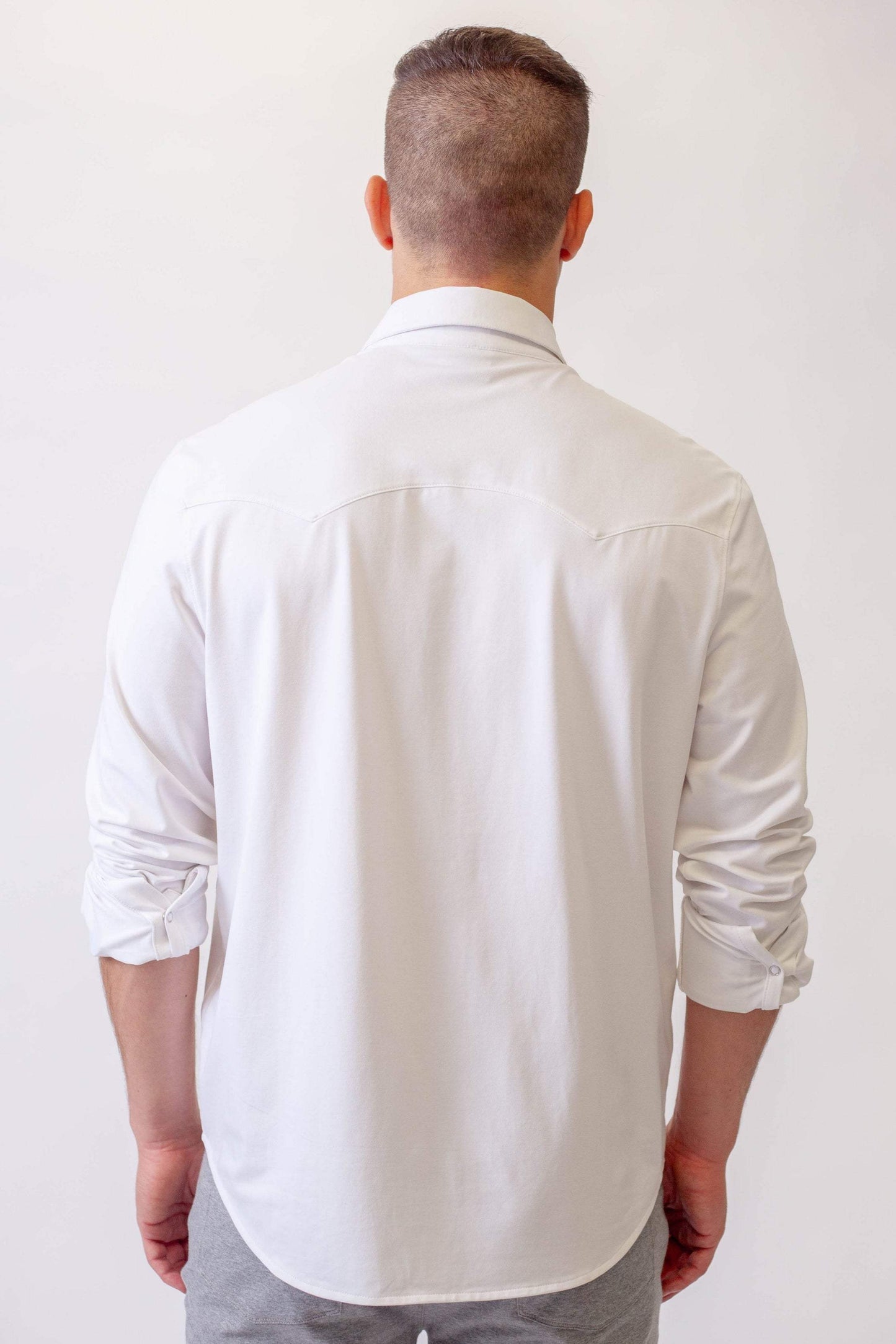 Buki's Cinqo Western Tech Shirt - White - Buki - Flyclothing LLC