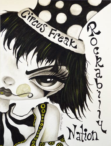 Black Market Art Company Circus Freak Print