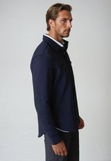 City CPO Shirt Jacket - Navy - Buki - Flyclothing LLC