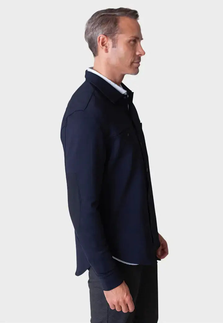 City CPO Shirt Jacket - Black - Buki - Flyclothing LLC