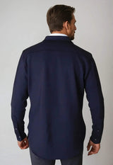 City CPO Shirt Jacket - Navy - Buki - Flyclothing LLC