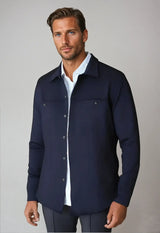 City CPO Shirt Jacket - Navy - Buki - Flyclothing LLC