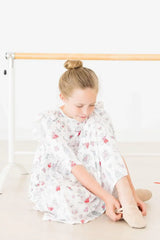 Clara's Christmas 3/4 Sleeve Ruffle Twirl Dress - Mila & Rose ® - Flyclothing LLC