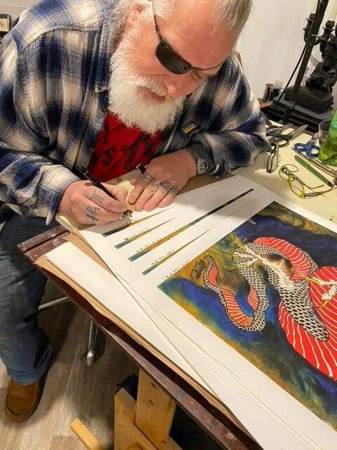 Black Market Art Company Rising Dragon & Limited Edition Signed Archival Paper Print Print - Black Market Art Company - Flyclothing LLC