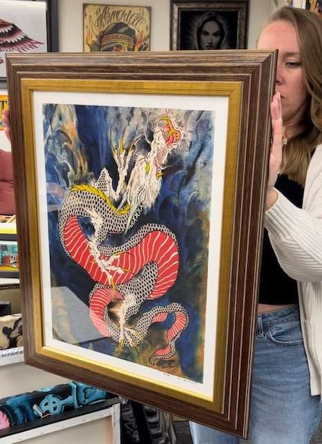 Black Market Art Company Rising Dragon & Limited Edition Signed Archival Paper Print Print - Black Market Art Company - Flyclothing LLC