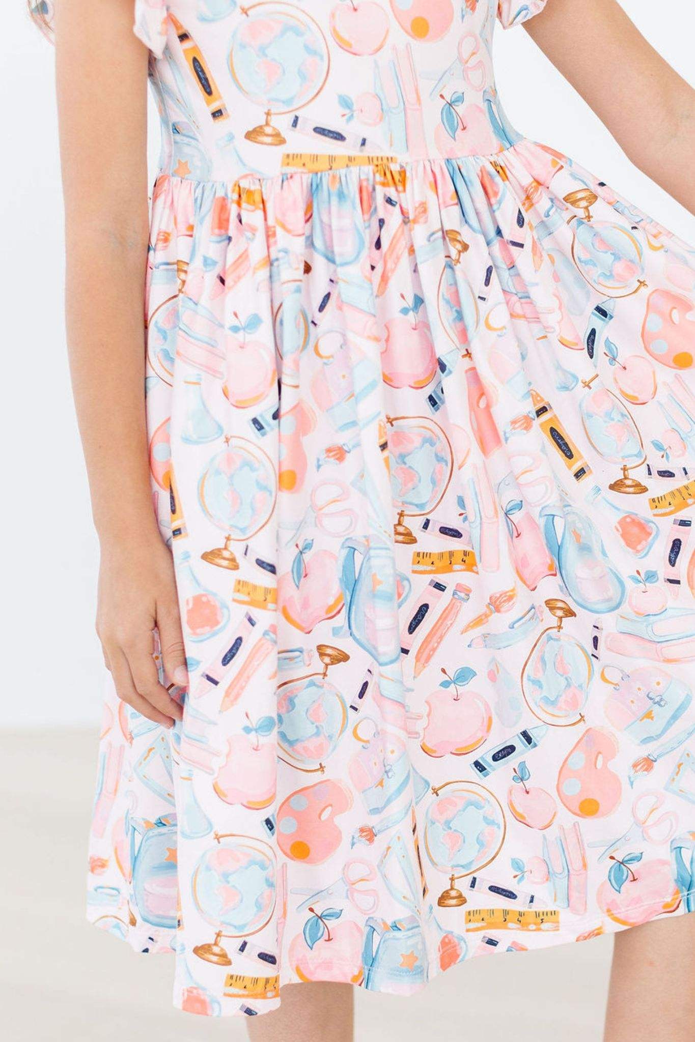Class Act Flutter Sleeve Twirl Dress - Mila & Rose ® - Flyclothing LLC