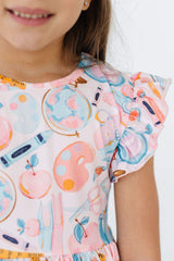 Class Act Flutter Sleeve Twirl Dress - Mila & Rose ® - Flyclothing LLC