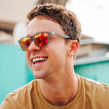 Frosted Grey / Red Sunset Classics - Knockaround - Flyclothing LLC