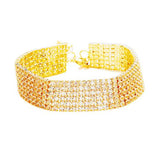 6 Rows Pave CZ Tennis Evening Bracelet - Madeline Love - Flyclothing LLC