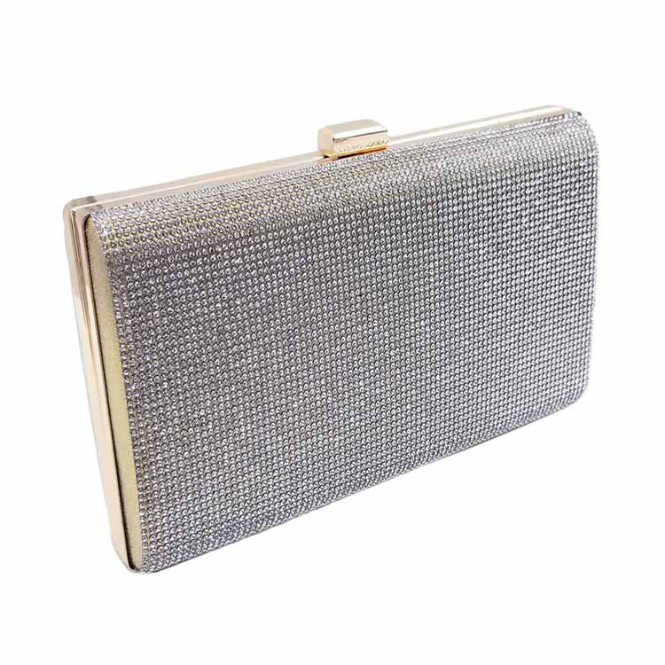 Crystal Shimmery Evening Clutch Bag - Madeline Love - Flyclothing LLC