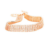 4 Rows Pave CZ Tennis Evening Bracelet - Madeline Love - Flyclothing LLC