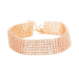6 Rows Pave CZ Tennis Evening Bracelet - Madeline Love - Flyclothing LLC