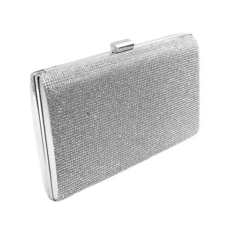 Crystal Shimmery Evening Clutch Bag - Madeline Love - Flyclothing LLC