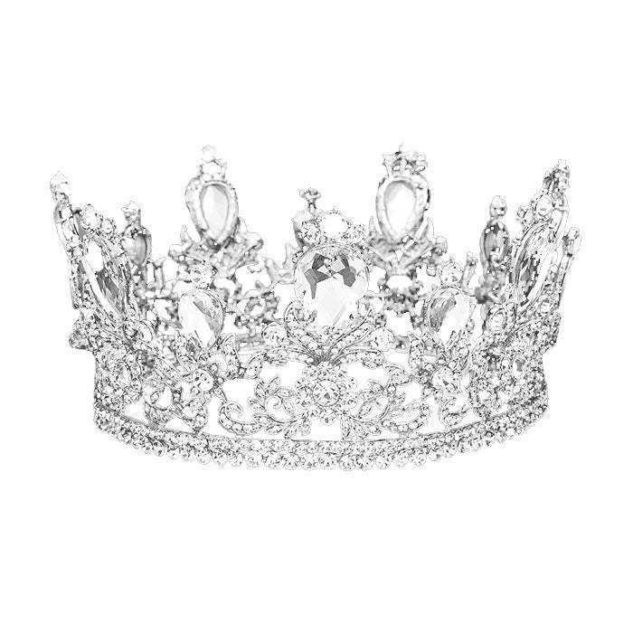 Glass Crystal Pageant Queen Tiara - Madeline Love - Flyclothing LLC