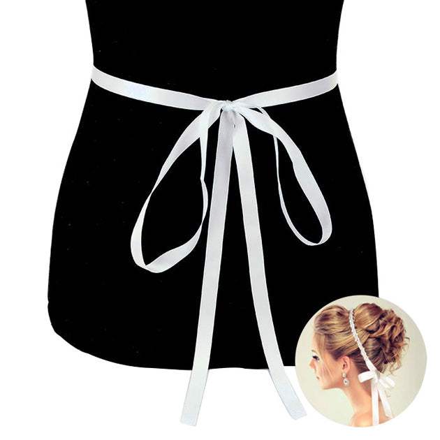 Oval Shaped Sash Ribbon Bridal Wedding Belt Headband - Madeline Love - Flyclothing LLC