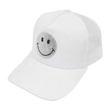 Bling Smile Accented Mesh Back Baseball Cap - Madeline Love - Flyclothing LLC