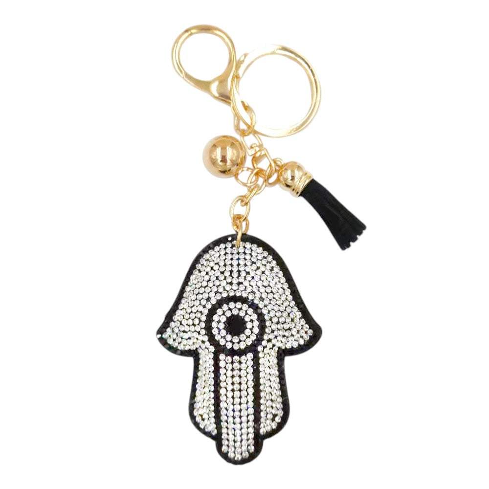 Bling Evil Eye Tassel Bag Charm - Madeline Love - Flyclothing LLC