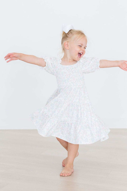 Cloud 9 Smocked Ruffle Dress - Mila & Rose ® - Flyclothing LLC