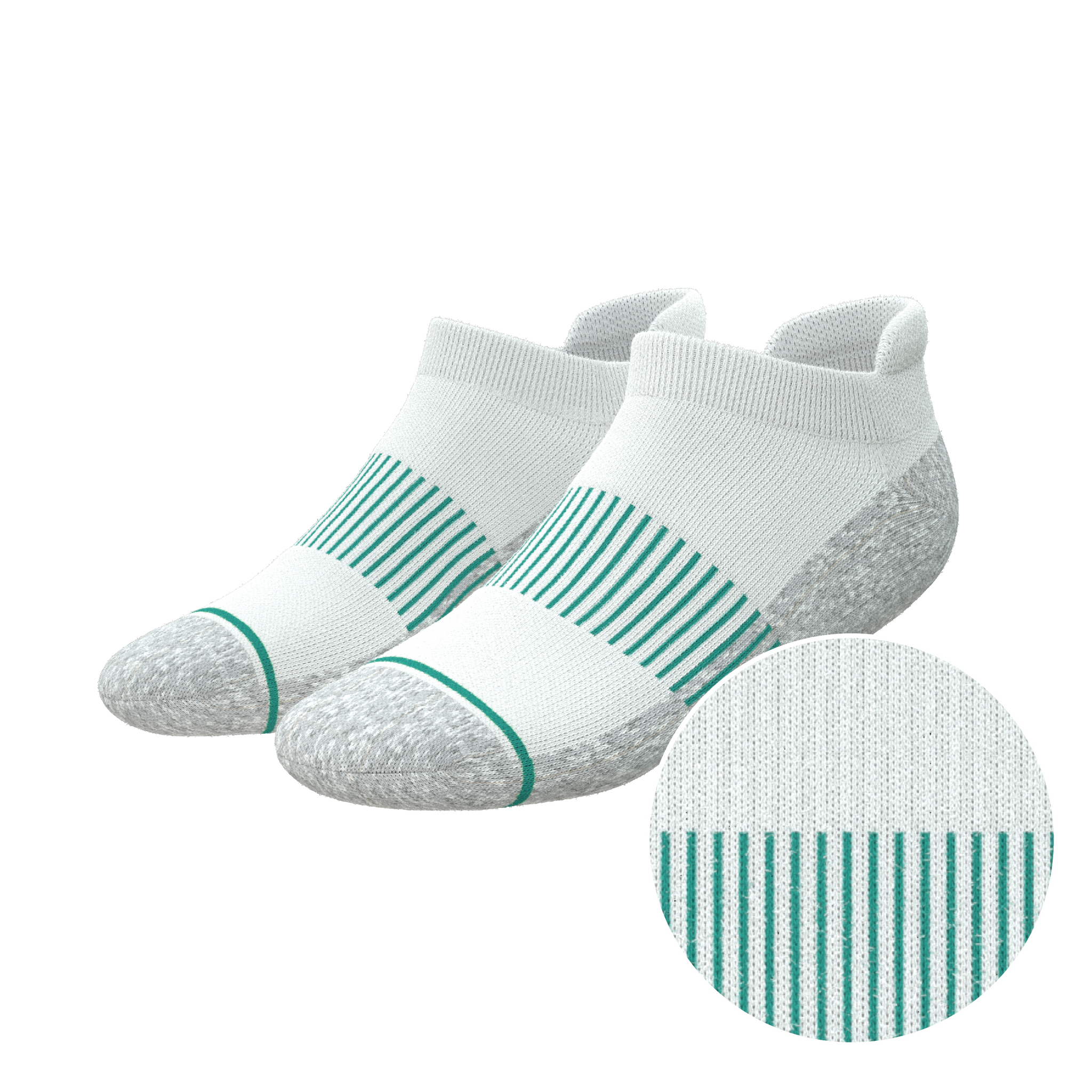 The Cloud 9 | White Stay Weird Heel Hammock™ Ankle Socks