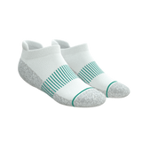 The Cloud 9 | White Stay Weird Heel Hammock™ Ankle Socks