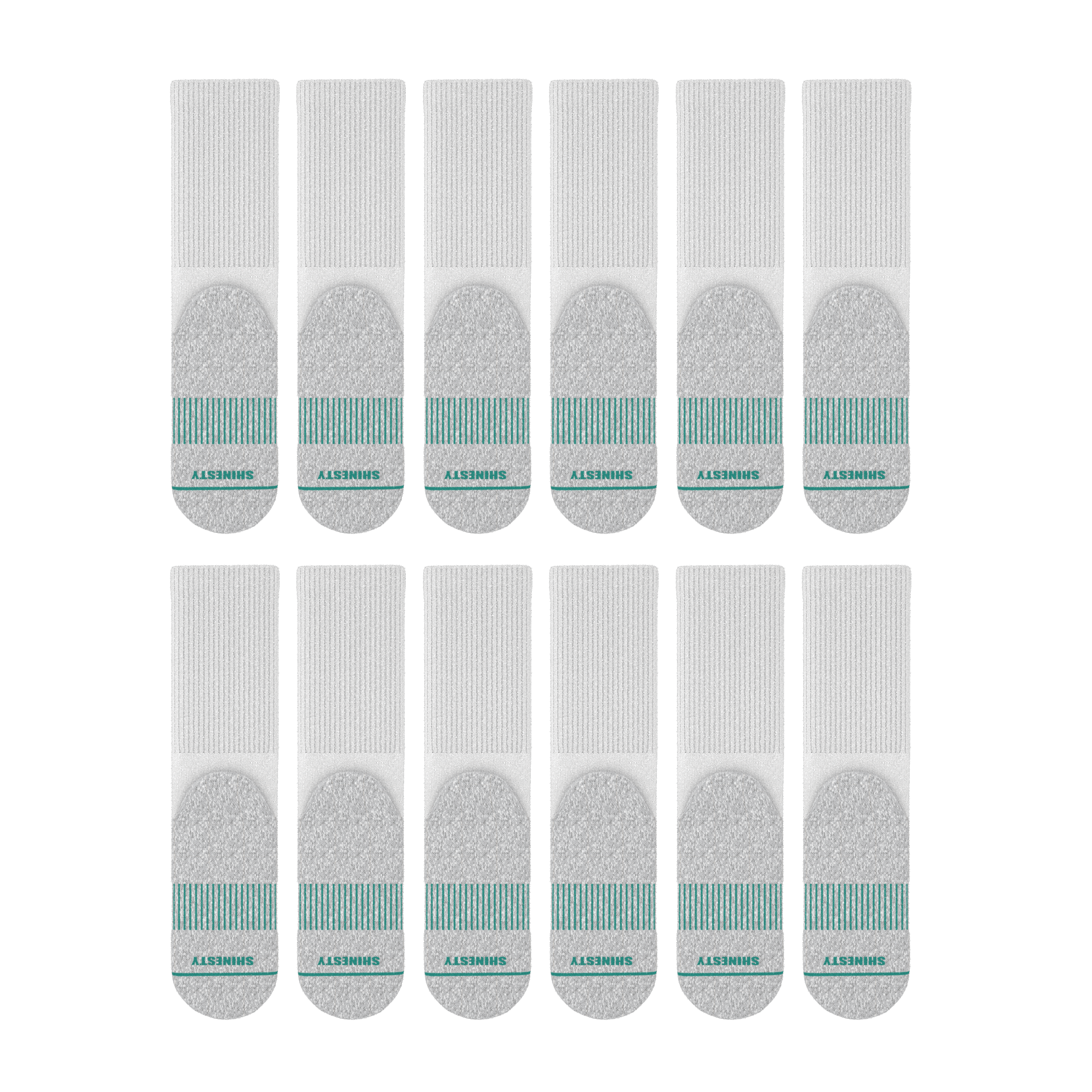 The Cloud 9 | Heel Hammock™ Crew Socks 12 Pack - Shinesty