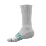 The Cloud 9 | White Stay Weird Heel Hammock™ Crew Socks