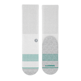The Cloud 9 | White Stay Weird Heel Hammock™ Crew Socks