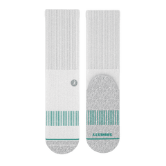 The Cloud 9 | White Stay Weird Heel Hammock™ Crew Socks - Shinesty
