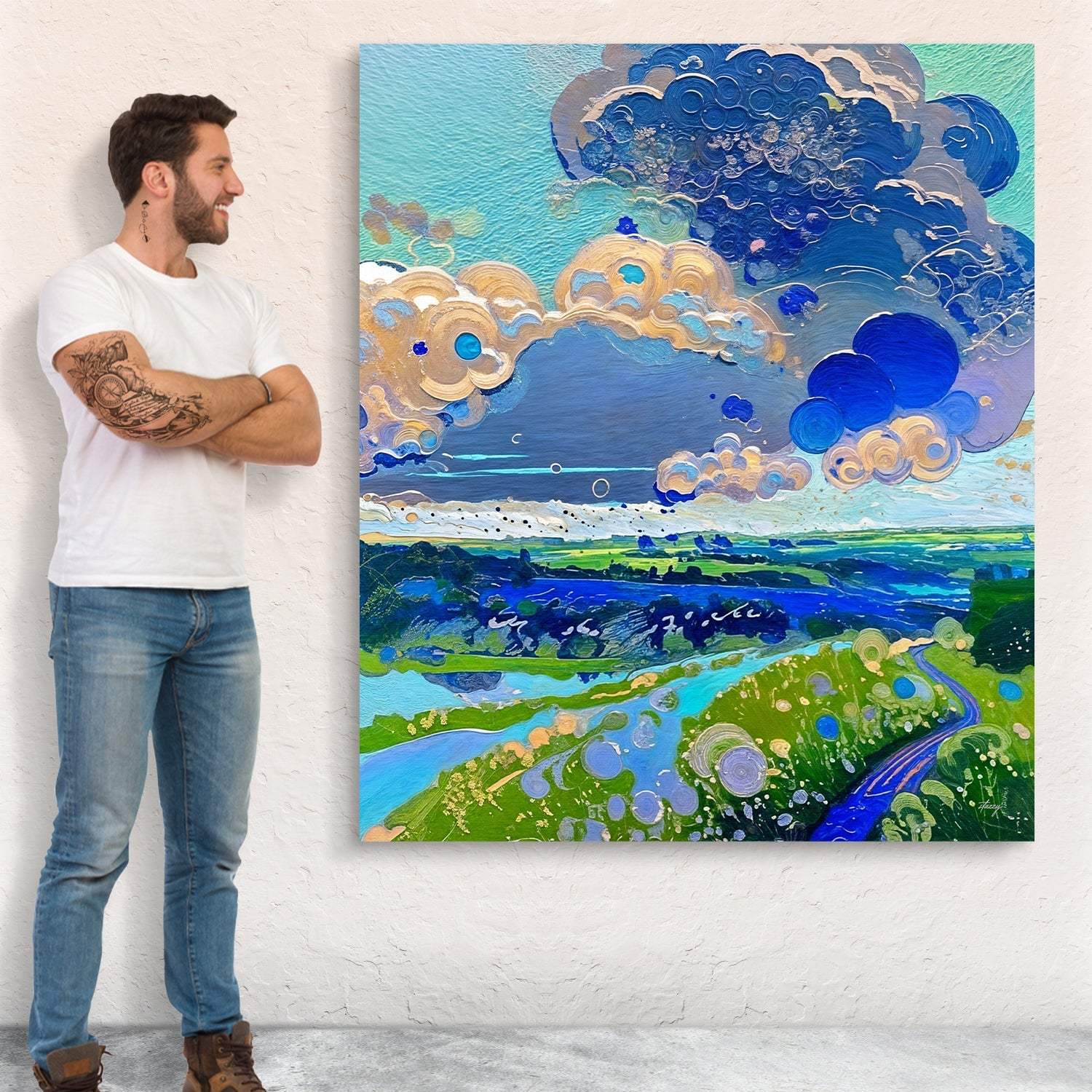 Canvas Print: "Cloud Dance" - Tailored Canvases - Flyclothing LLC