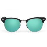 The Masters – Mirrored Aqua Clubmaster Sunglasses - TopFoxx - Flyclothing LLC