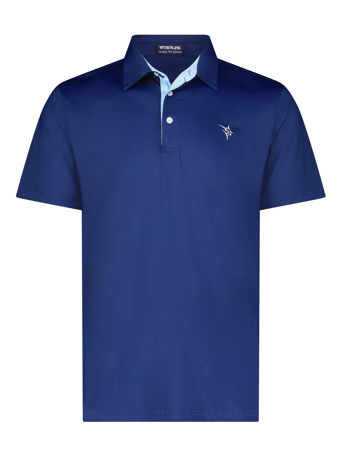 Coastline polo navy - White Water Life - Flyclothing LLC