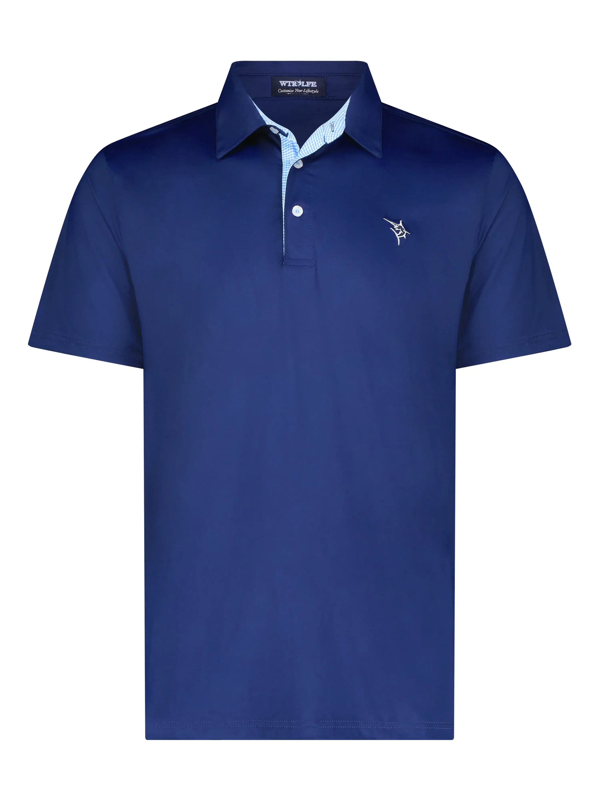 Coastline polo navy - White Water Life - Flyclothing LLC