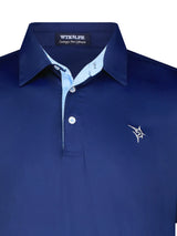 Coastline polo navy - White Water Life - Flyclothing LLC