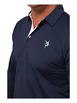 Coast Long Sleeve Polo - White Water Life - Flyclothing LLC