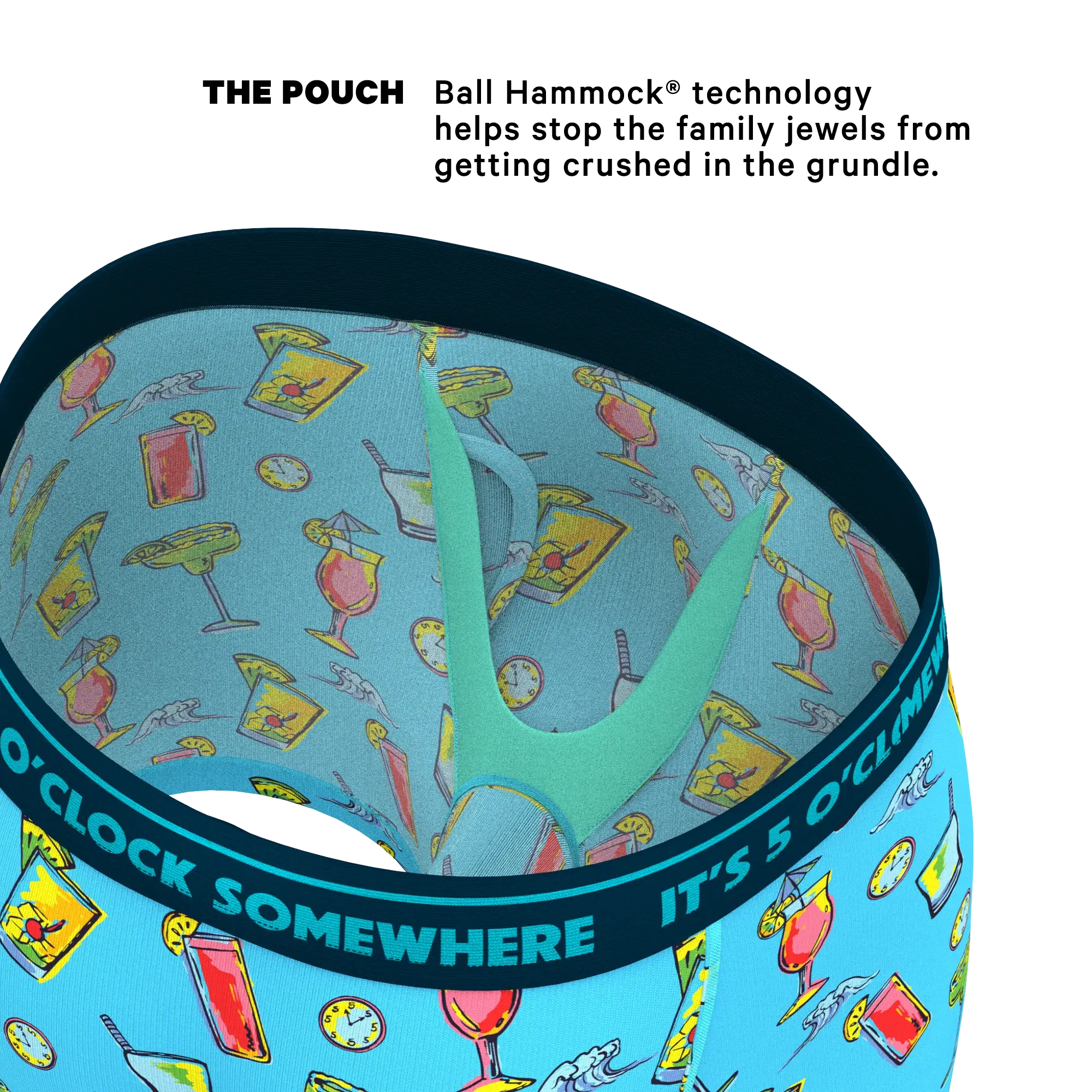 The Cocktail Hour | Shinesty x Margaritaville® Ball Hammock® Pouch Underwear With Fly - Shinesty - Flyclothing LLC