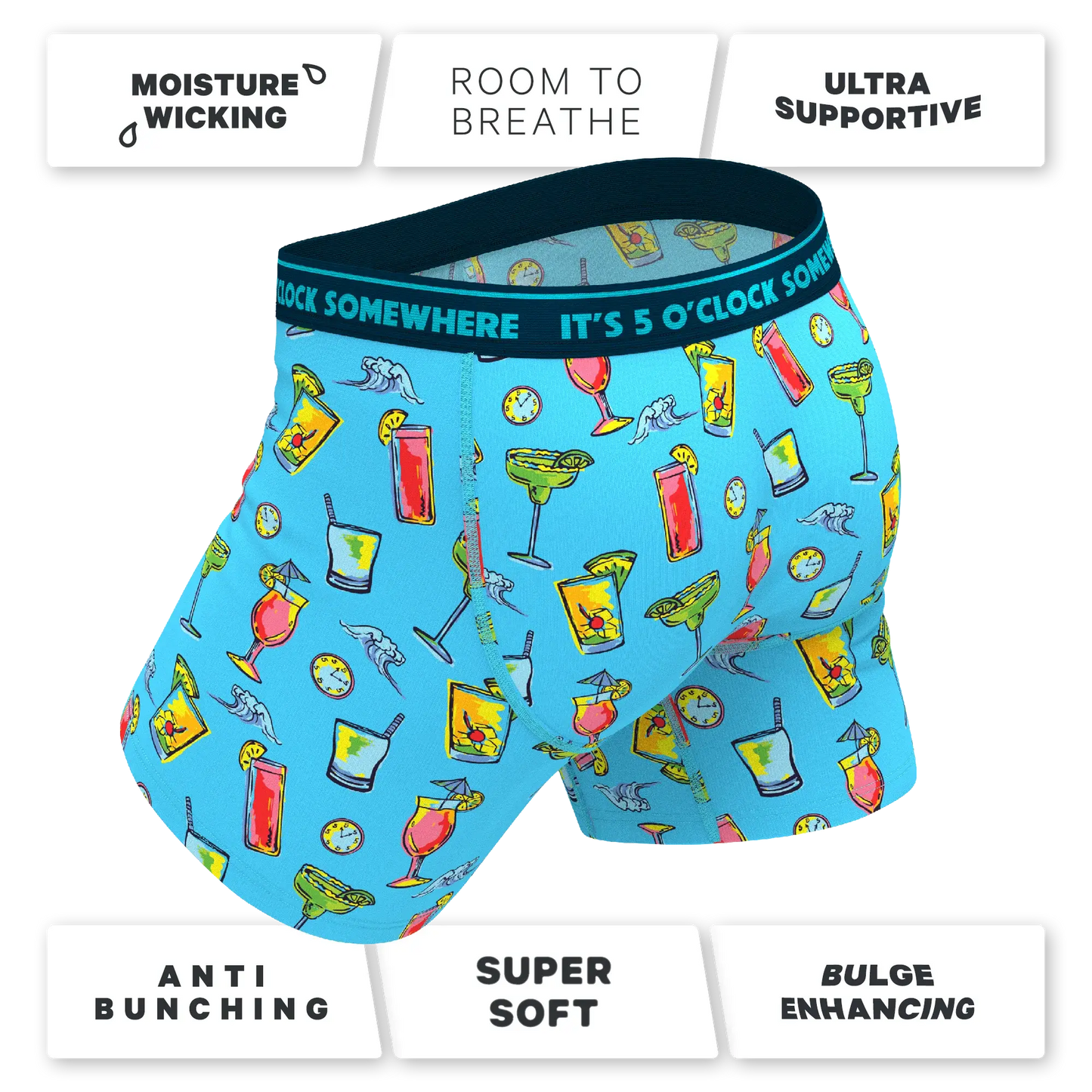 The Cocktail Hour | Shinesty x Margaritaville® Ball Hammock® Pouch Underwear With Fly - Shinesty - Flyclothing LLC