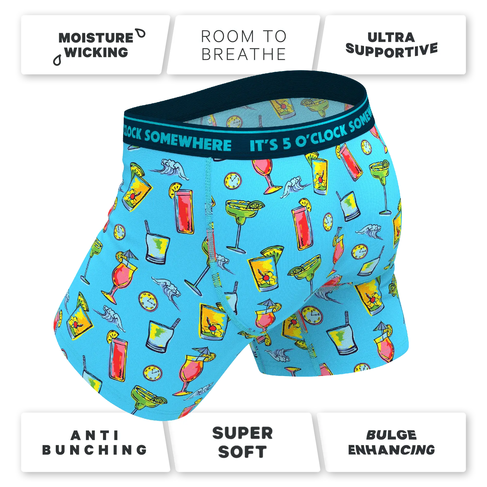 The Cocktail Hour | Shinesty x Margaritaville® Ball Hammock® Pouch Underwear With Fly - Shinesty - Flyclothing LLC