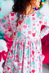 Cocoa Kisses L/S Pocket Twirl Dress - Mila & Rose ® - Flyclothing LLC