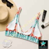 Yeehaw Aztec Print Bikini Top