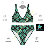 Baha Ranch Yeehaw Turquoise Aztec Bikini