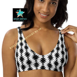 Baha Ranch Yeehaw White Aztec Bikini Top