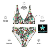 Baha Ranch Yeehaw Funky Cowgirl Collage Bikini
