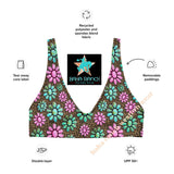 Baha Ranch Yeehaw Pink Turquoise Cowgirl Bikini Top