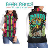 Baha Ranch Aztec Vintage Rodeo Women's Puffy Vest