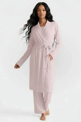 Collagen Lounge Robe - Black - Buki - Flyclothing LLC